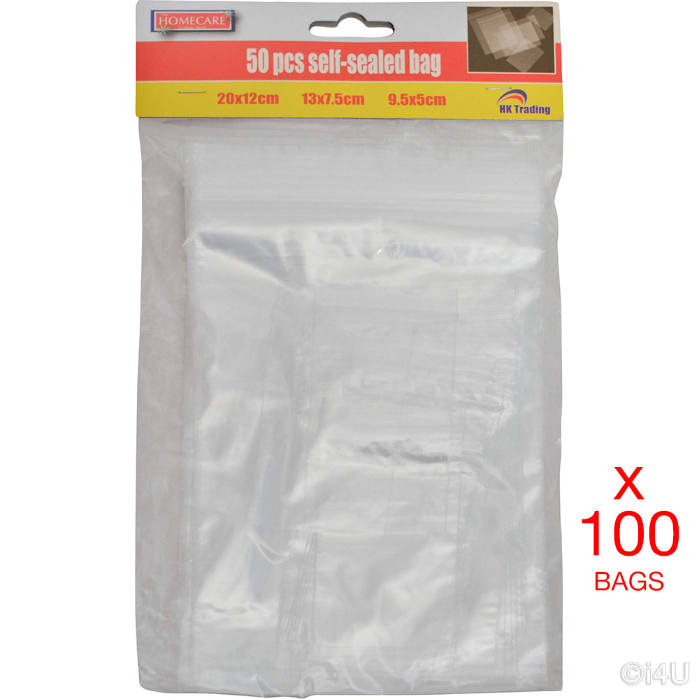 Grip Seal Bags Resealable Clear Plastic ZIP LOCK  Polythene bag SUREGRIP