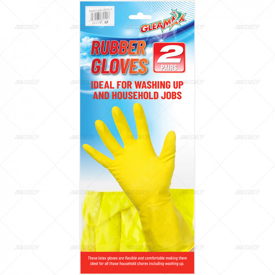 Gloves Household Medium 2pcs/48 GLOVES, GLEAMAX image