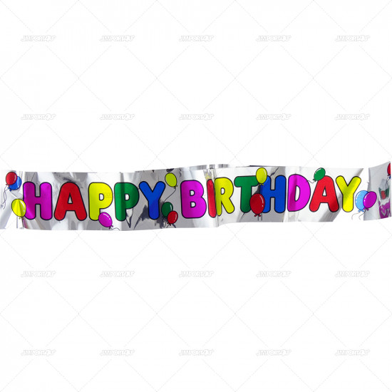 Party Happy Birthday Banner 2.7m/48 BALLOONS image