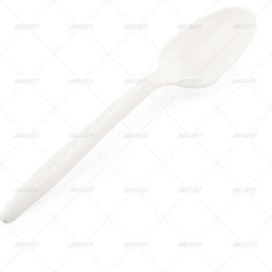 Cutlery Spoons Plastic White 80pcs/20 PLASTIC CUTLERY image