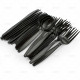 Cutlery Delux Plastic Black 24pc/24 PLASTIC CUTLERY image