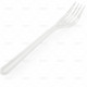 Cutlery Heavy Duty Plastic Forks Clear 50pcs/30 image