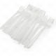 Cutlery Heavy Duty Plastic Forks Clear 50pcs/30 image