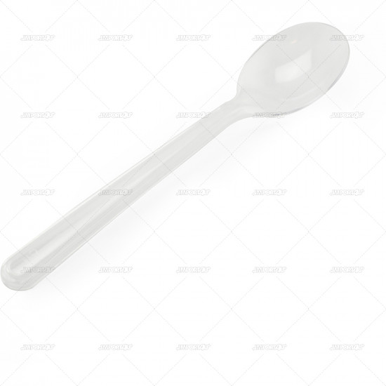 Cutlery Heavy Duty Plastic Spoons Clear 50pcs/30 image