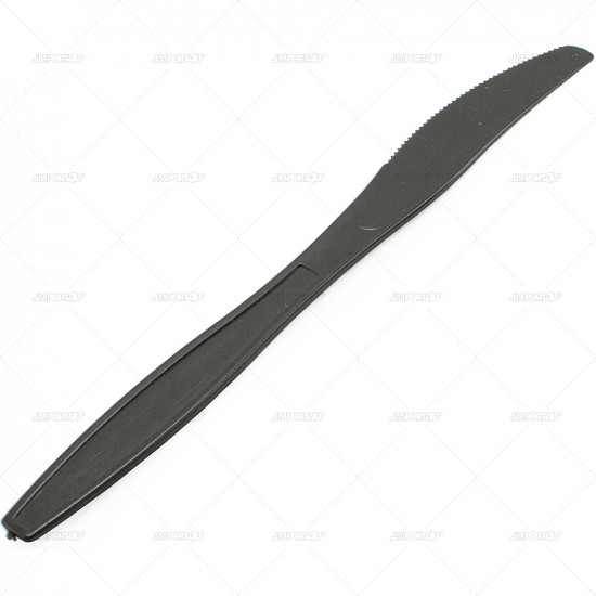 Cutlery Heavy Duty Plastic Knives Black 50pcs/30 image
