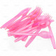 Cutlery Delux Pink Plastic 36pcs/24 PLASTIC CUTLERY image