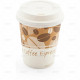 Drink Cups Paper (Hot) 12oz With Lids pc8/48