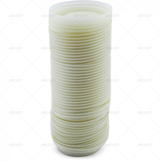 Drink Cups Lids 8oz PLA Bio Degradable 50pc/20 COFFEE CUPS image