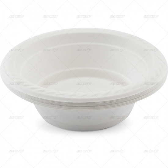 Plates Plastic Bowl White 12oz 14pc/40 image