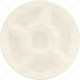 Plates Plastic Snack tray White 5 compartments 34cm 1pc/48