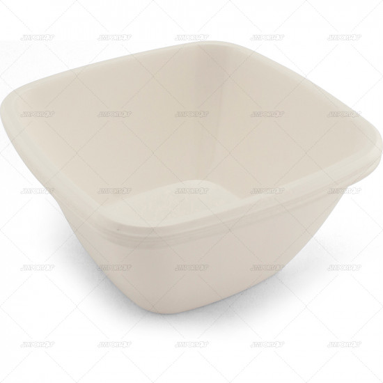 Plates Plastic Serving Bowls White 15cm sq 4pc/24