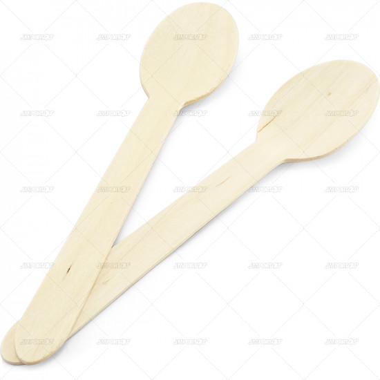 Cutlery Spoon Wooden Bio Degradable 100pc/10 image