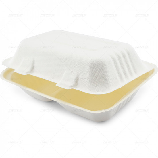 Food Box Bagasse 1000ml 50pc/5 ECO CONTAINERS, ECO CONTAINERS image