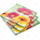 Napkins Design 3Ply Yellow & Pink Sunflowers 33cm 20pc/12 image